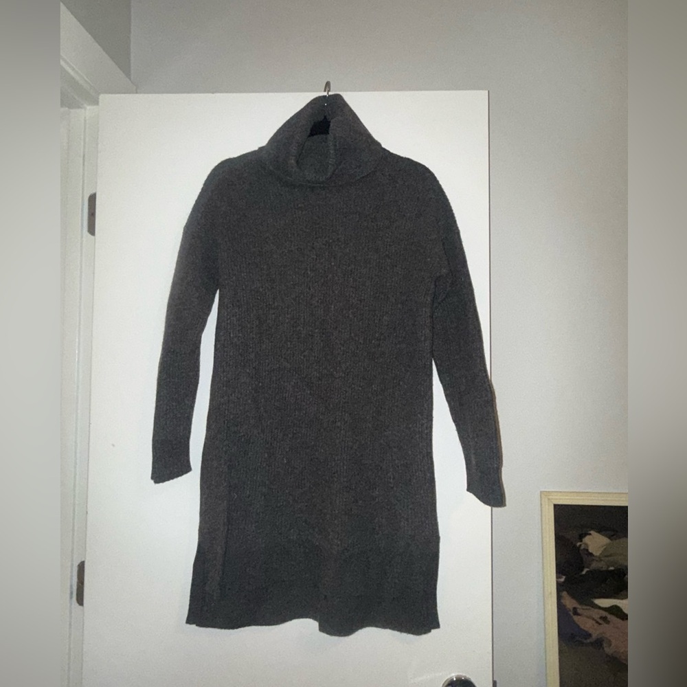 Madewell Dark Gray Cowl Turtleneck Sweater